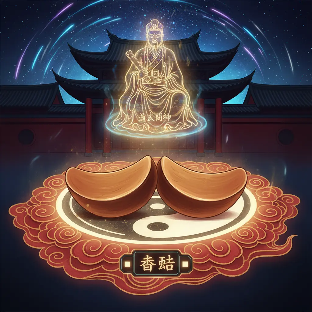 道教問神 - 筊杯