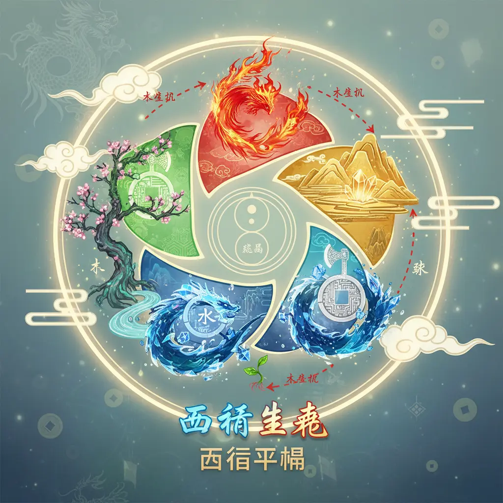 五行平衡 - 五行生剋