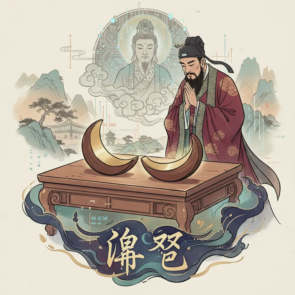 道教問神 - 陰筊